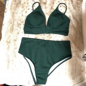 Women’s bikini green top and bottom set